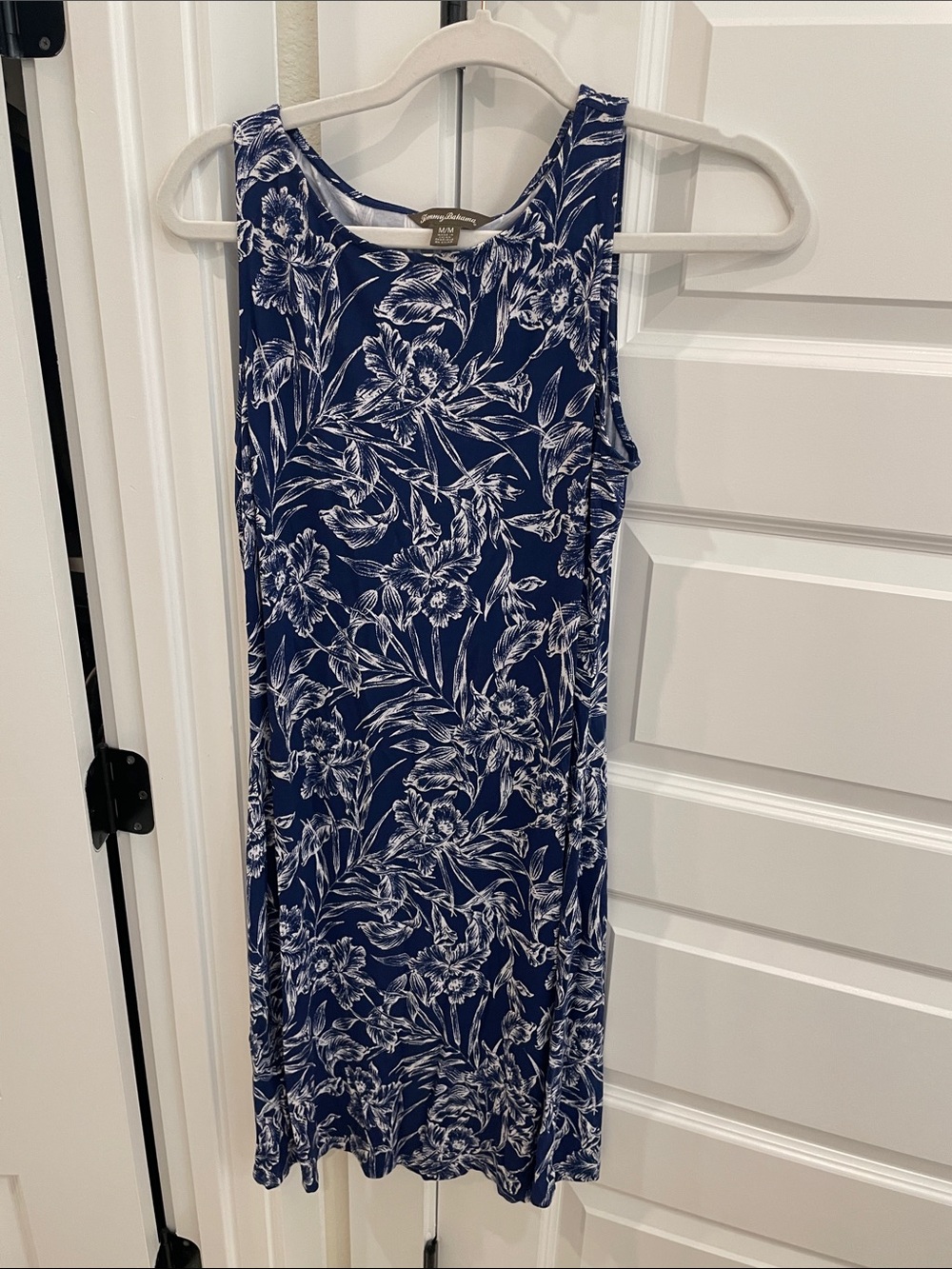 Tommy Bahama Knit Sleeveless Navy Floral Slip Dress